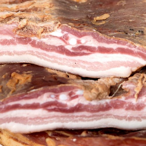 Békeser Geräucherter Kolozsvári Speck, vakuumverpackt, ca. 300 g